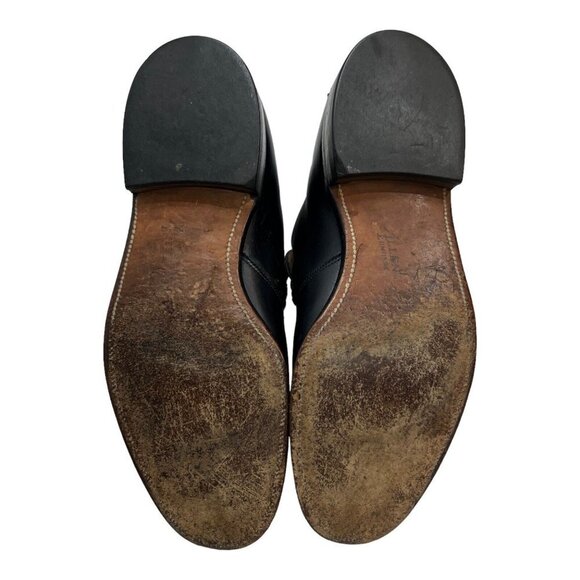 Allen Edmonds Mens 8.5D Ostendo Belfast Slip Ons‎ Black  Shoes Black Leather - Picture 4 of 11